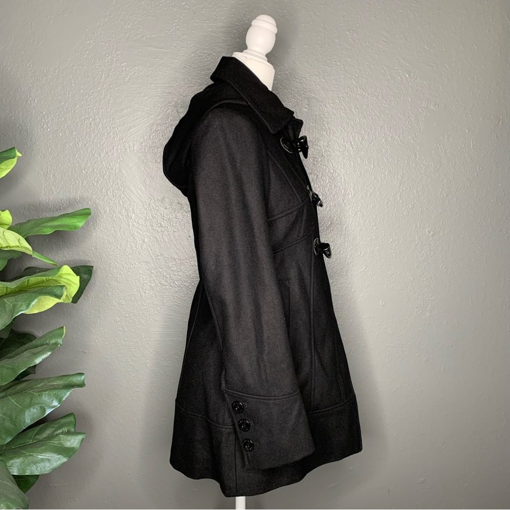 Guess Hooded Wool Toggle Coat - Picture 7 of 16